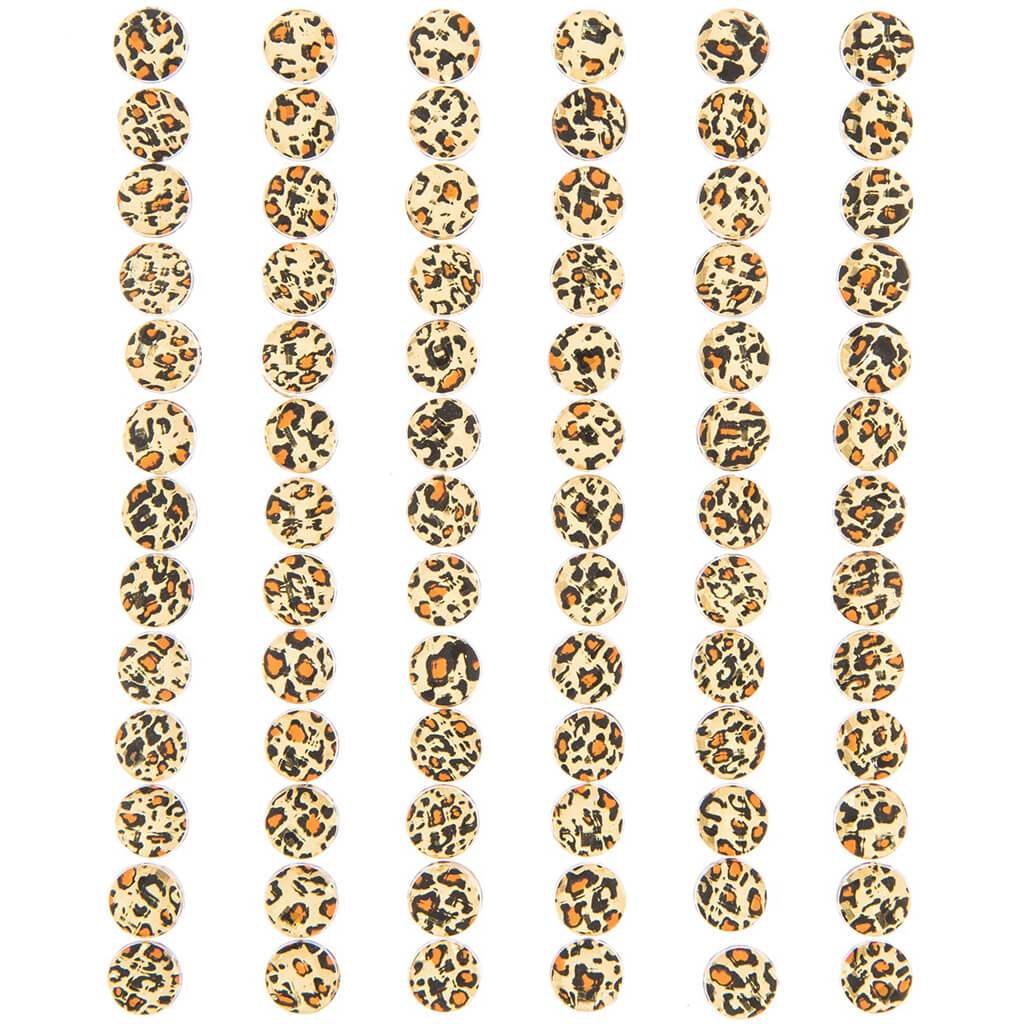 Bling Cheetah Print Rhinestone 8mm 78pcs