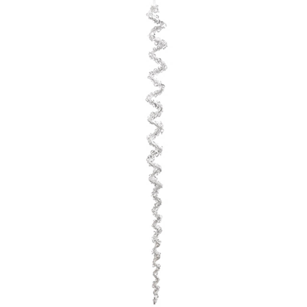 Spiral Icicle Ornament Clear 27.5in