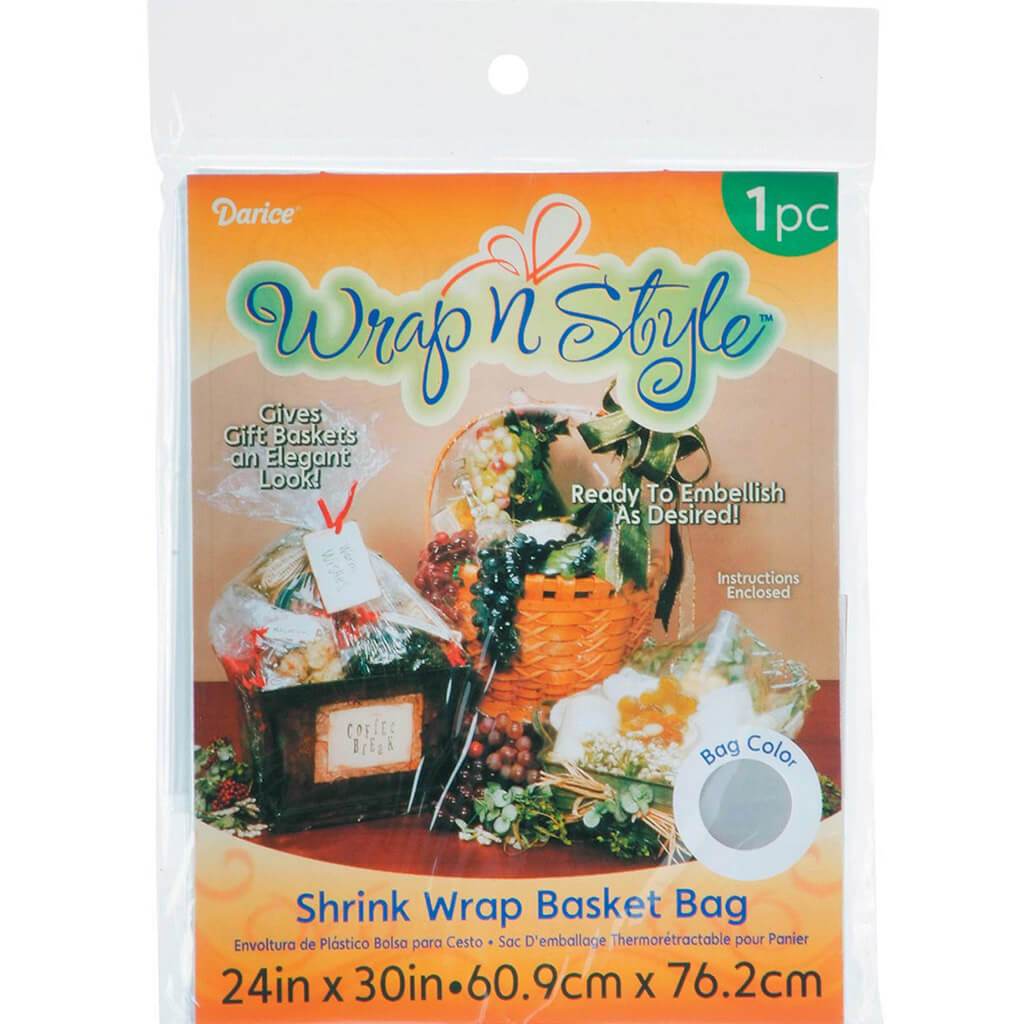 Shrink Wrap Basket Bag Clear Creative Minds