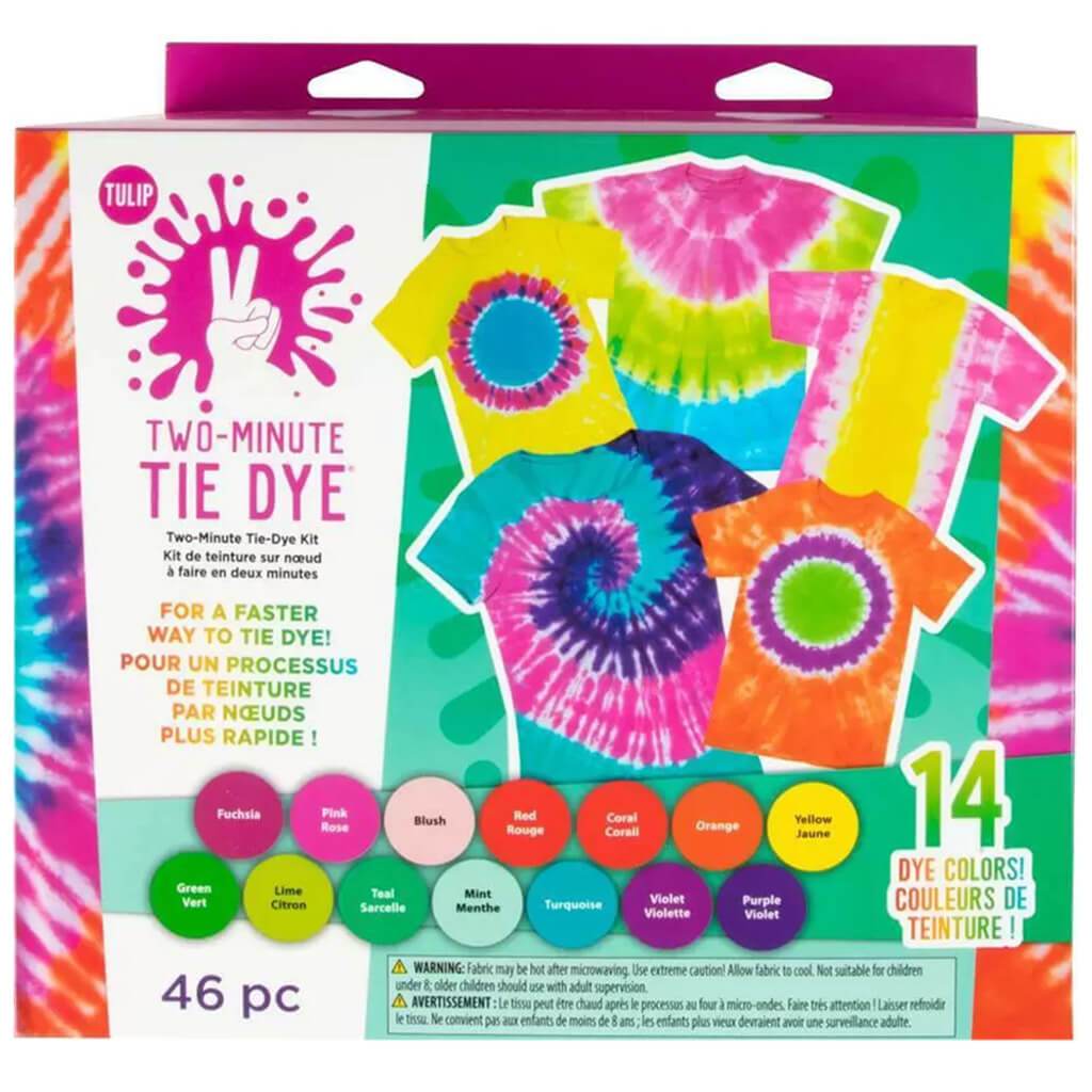 Two Minute Tie-Dye Kit 14 Colors 46pc