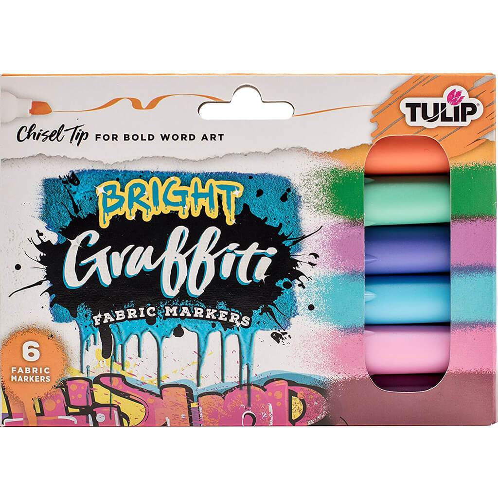 Marker Multi Graffiti Chisel 6pk Neon