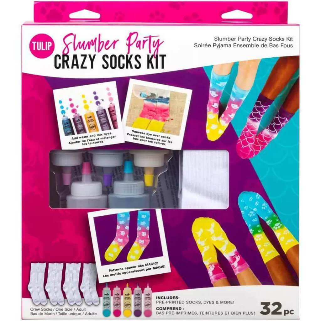 One Step Tie Dye Kit Crazy Socks Kit