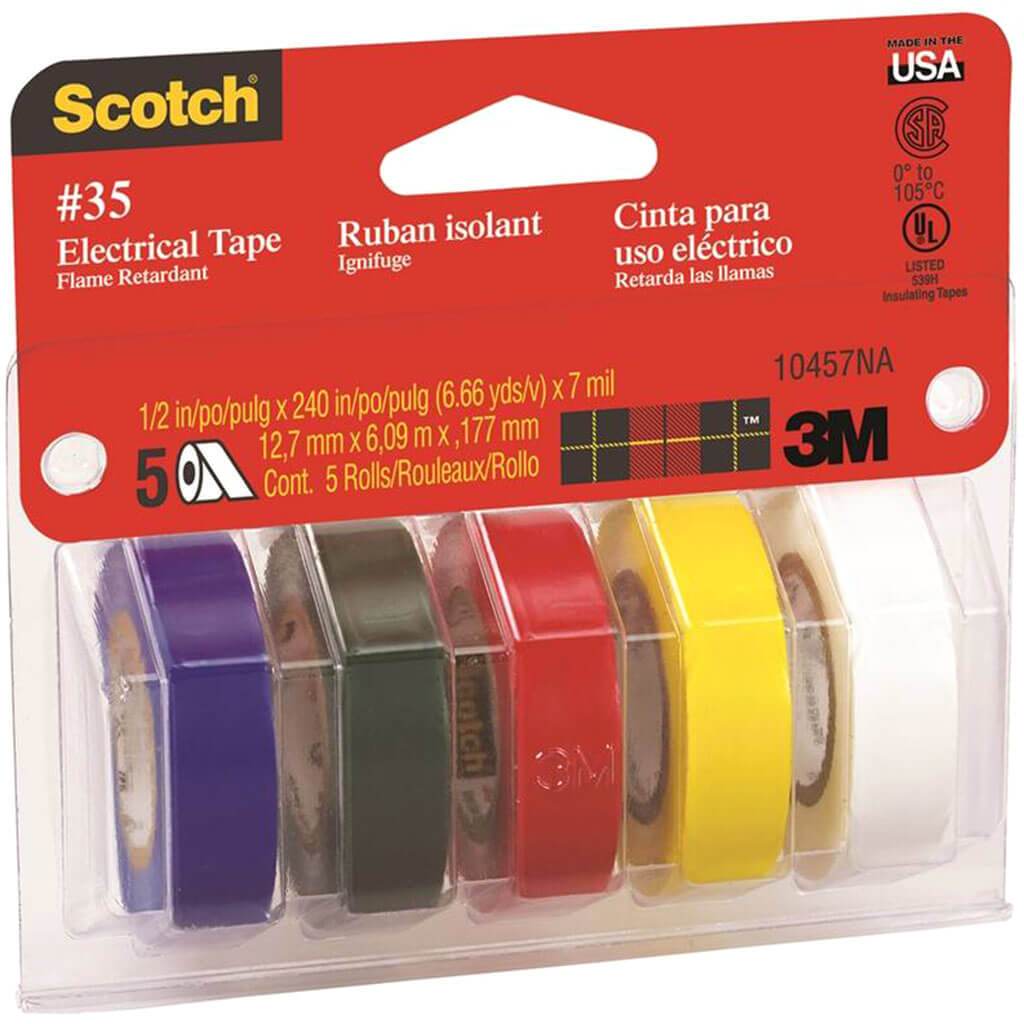 Asst Colored Electrical Tape