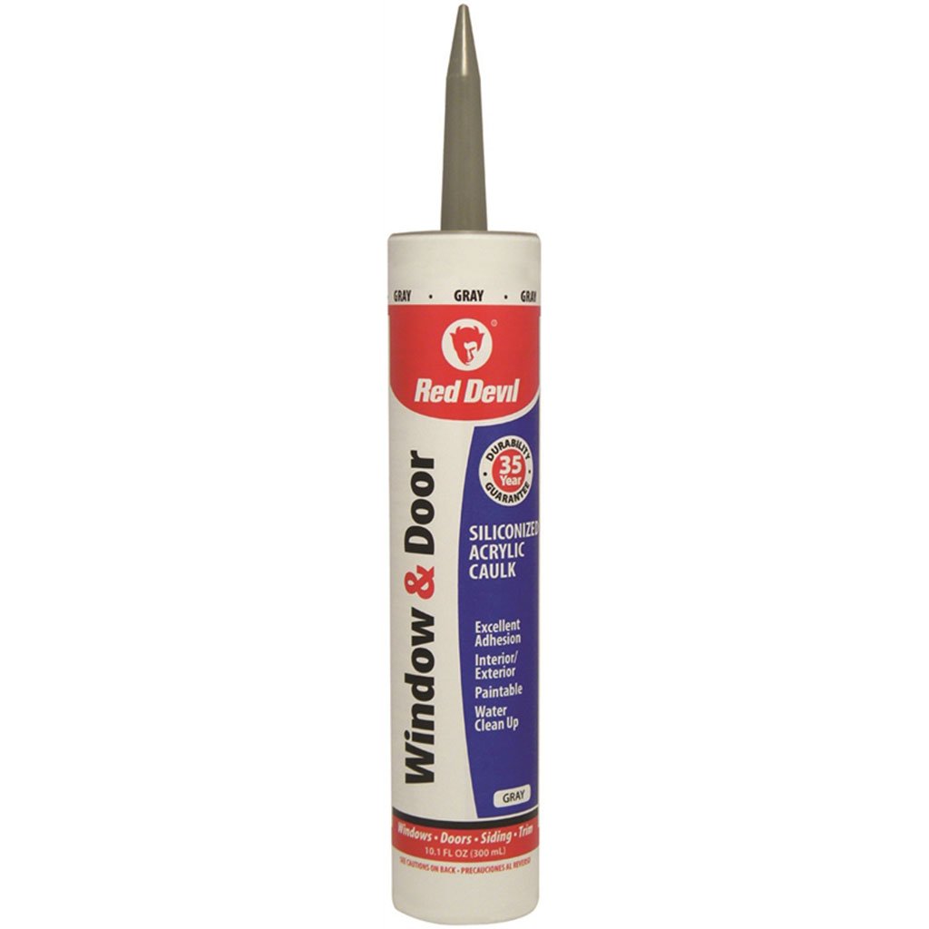 Caulk Window and Door Acrylic 10.1oz Gray