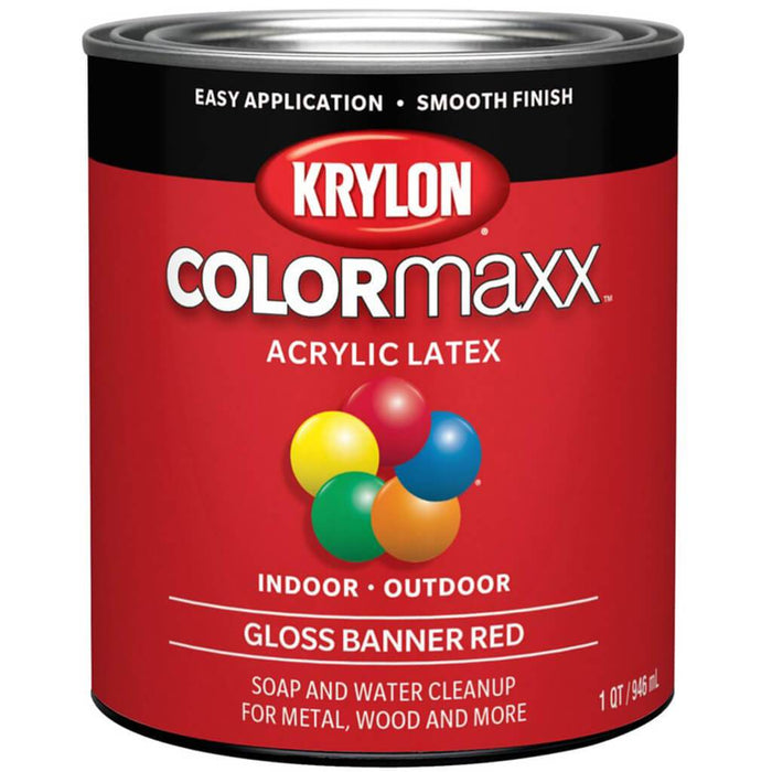 Krylon Colormaxx Gloss Acrylic Latex Paint 1Qt