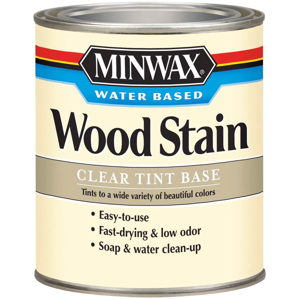Wood Stain Water Based Clear Tint Base 1Qt