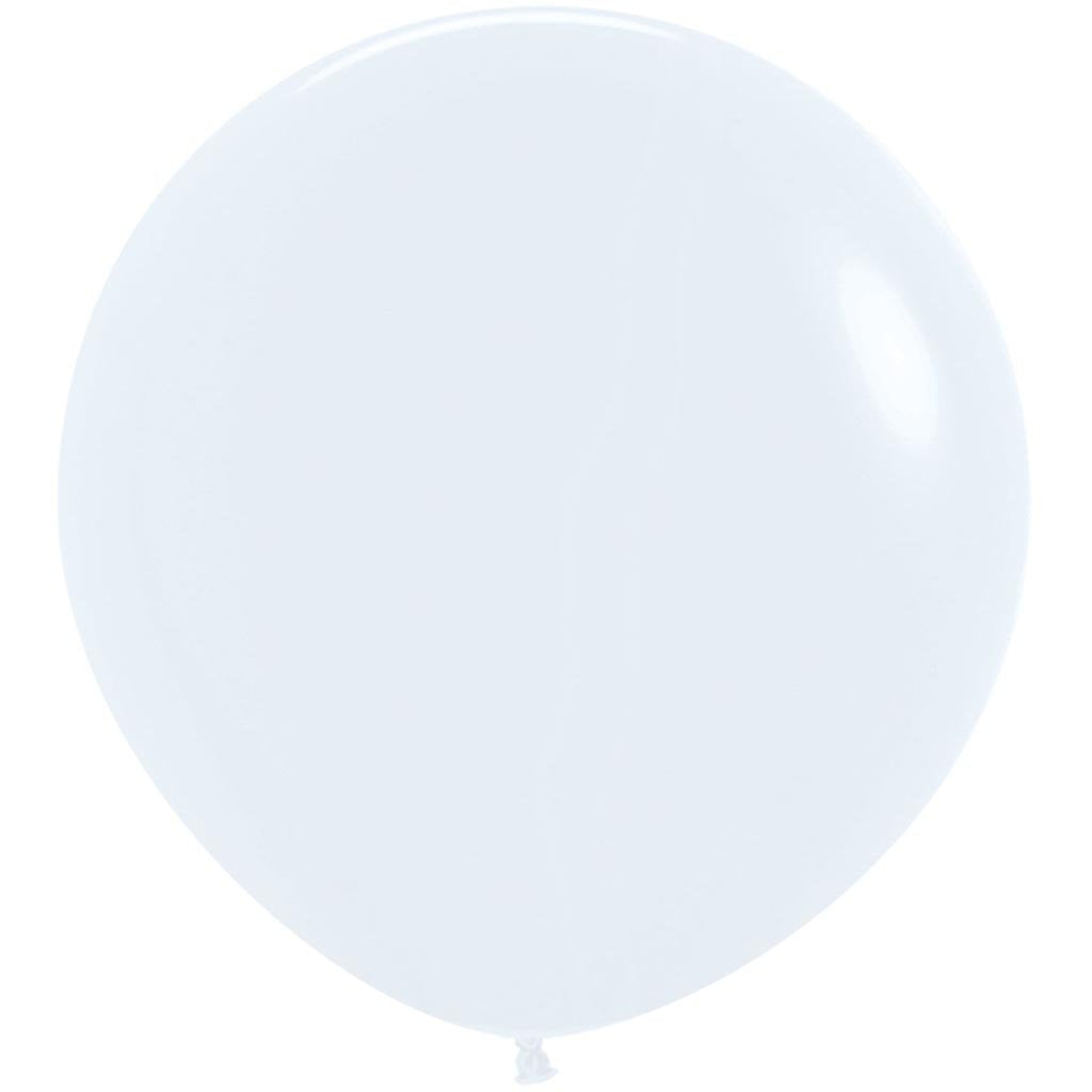 Fashion Color Solid White Latex Balloons 24in