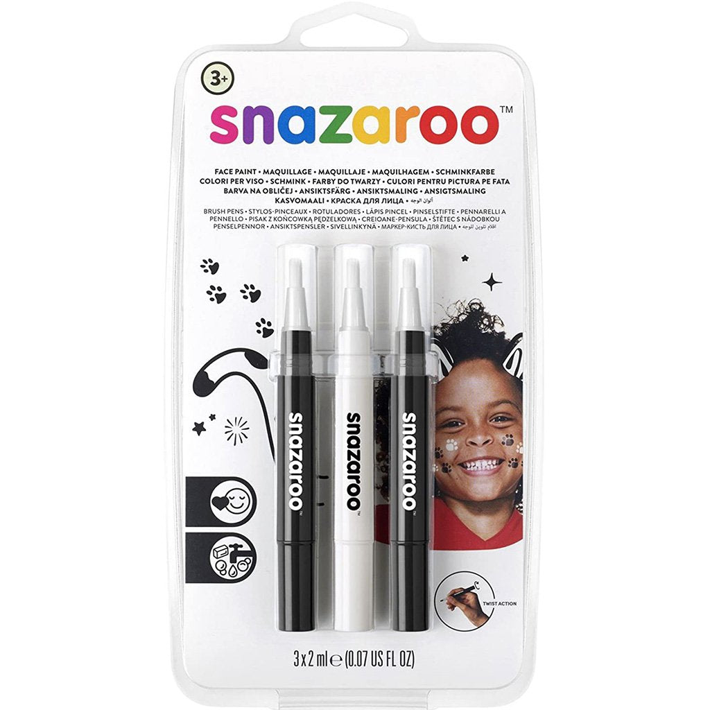 Face Painting Brush Pen Sets Monochrome Set