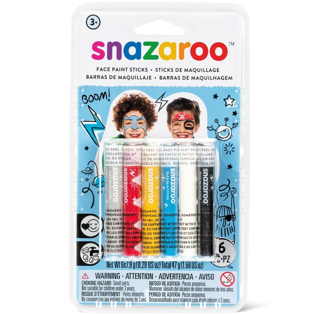 Face Painting Sticks Sets 6-Color Boys Set