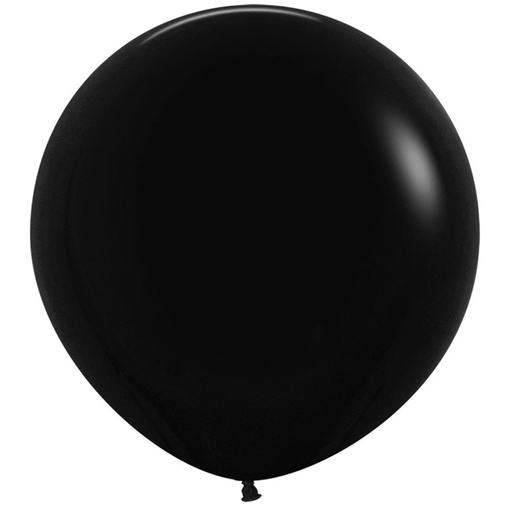 24in Fashion Black Latex Balloons