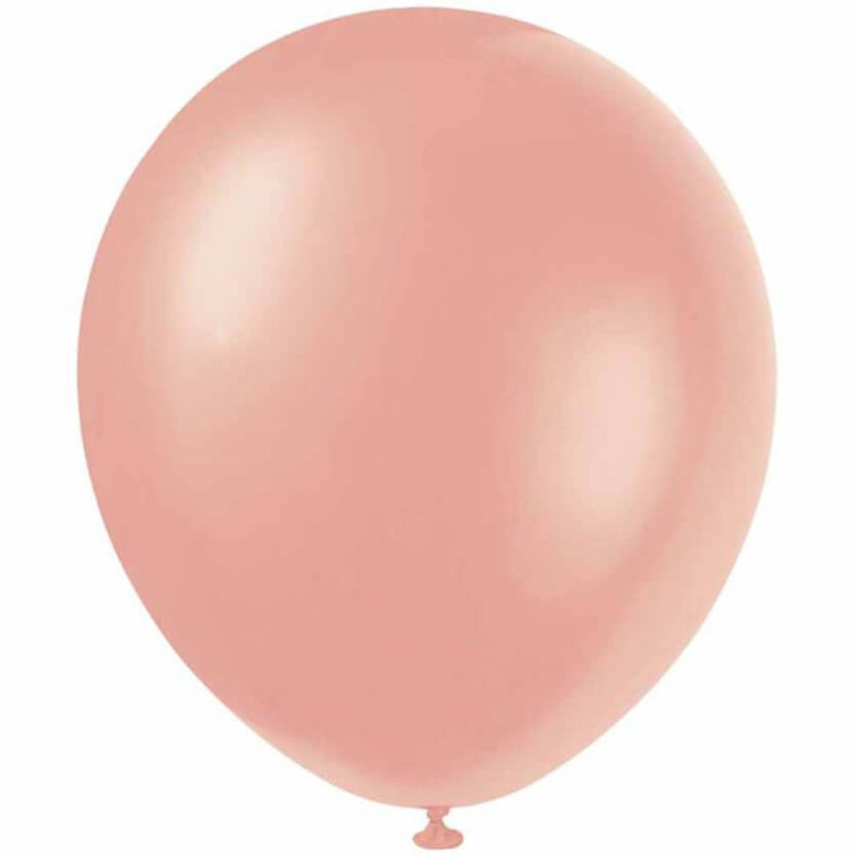 Pearlized Rose Gold Latex Balloon, 12in