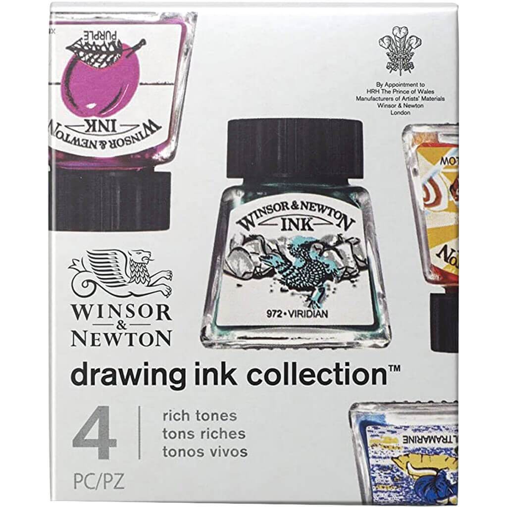 Drawing Ink Collection Rich Tones Set of 4 14ml