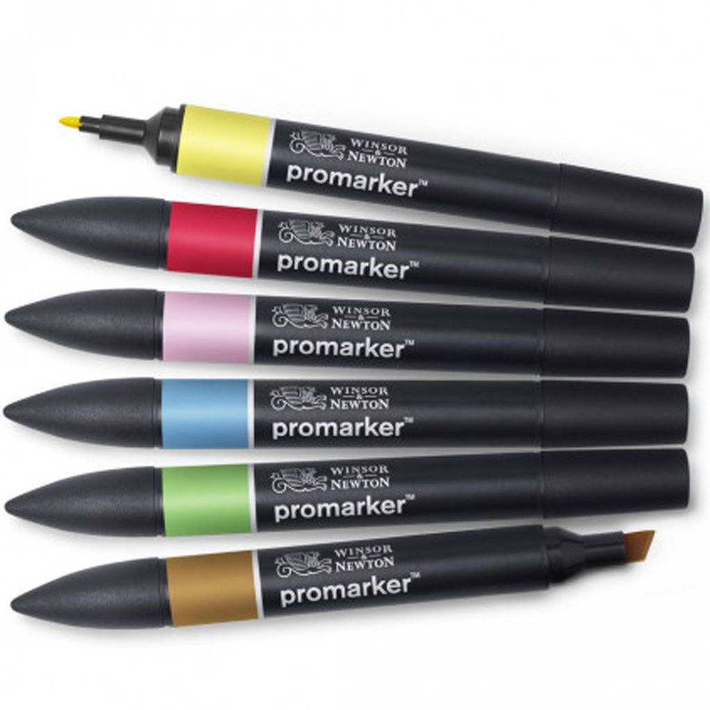 Promarker Dual Tips 6pc Mid Tones