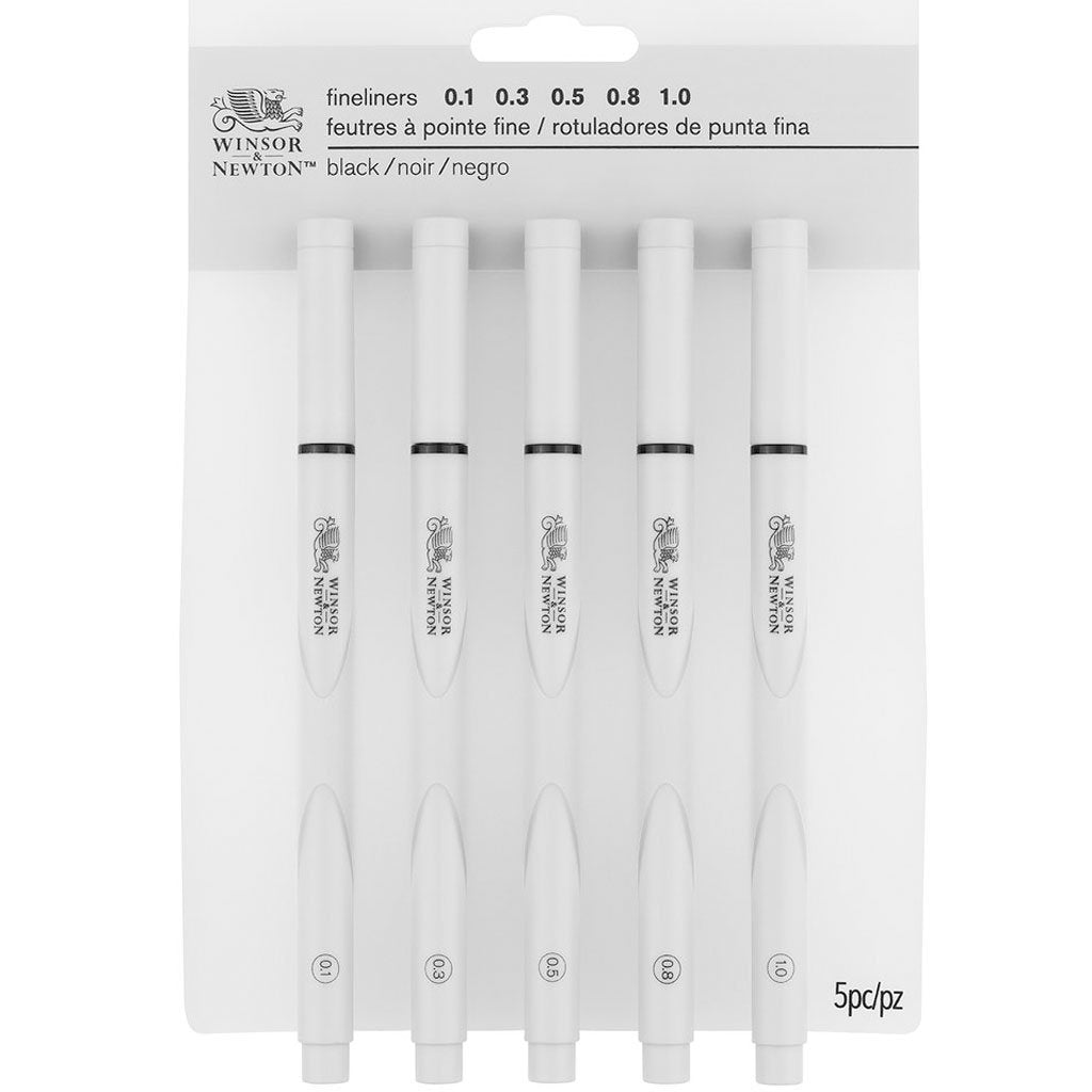 Fineliner Set 5/Pkg Black