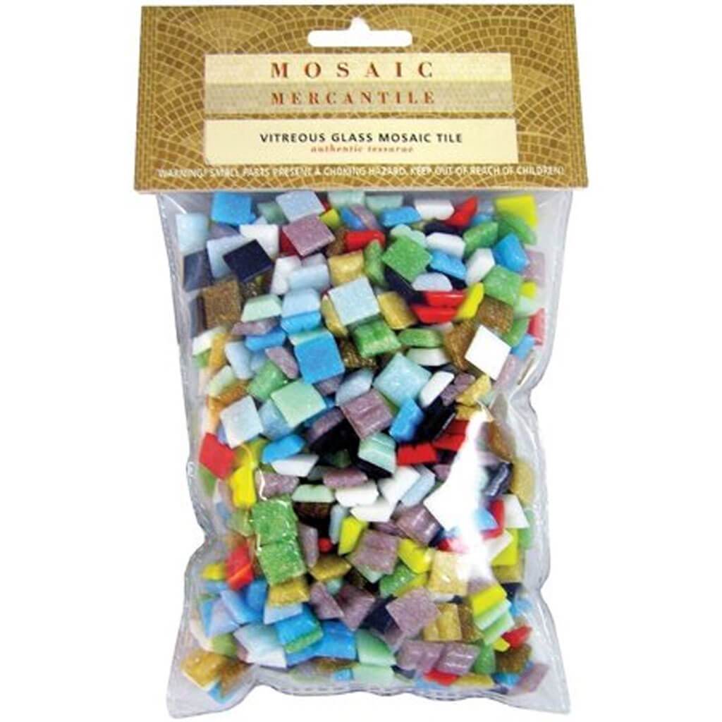 Vitreous Glass Mosaic Tiles 1lb Assorted