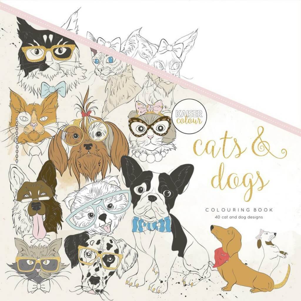 Kaiser Coloring Book 9.75in x 9.75in Cats &amp; Dogs