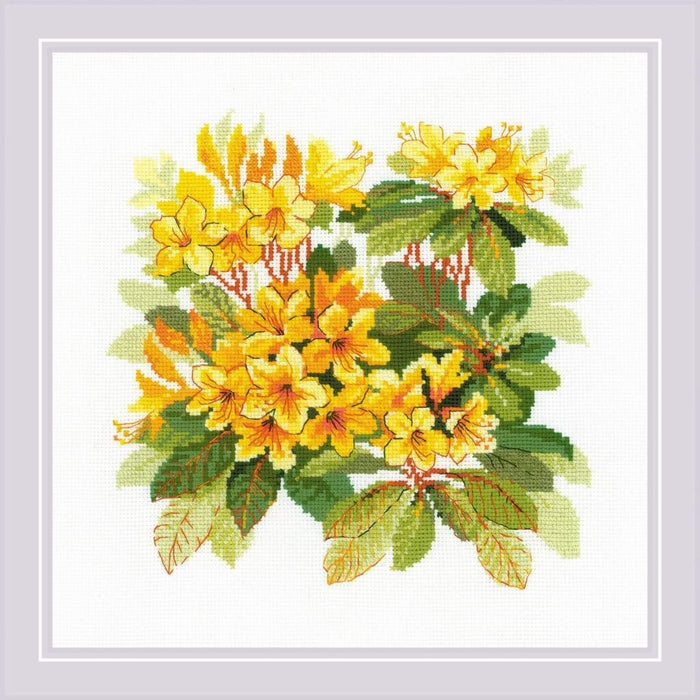Counted Cross Stitch Kit 15.75in x 15.75in Rhododen
