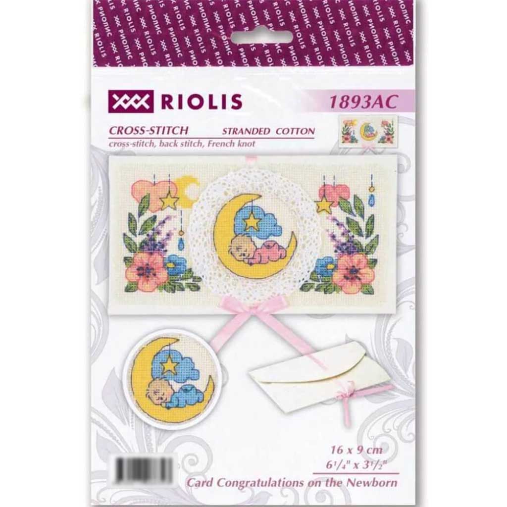 Counted Cross Stitch Kit 6.25in x 3.5in Newborn