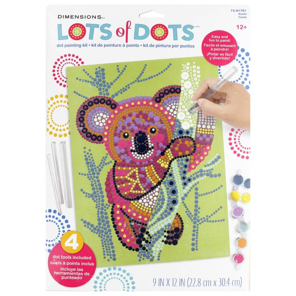 Paint By Number Kit 9in x 12in Koala Dots