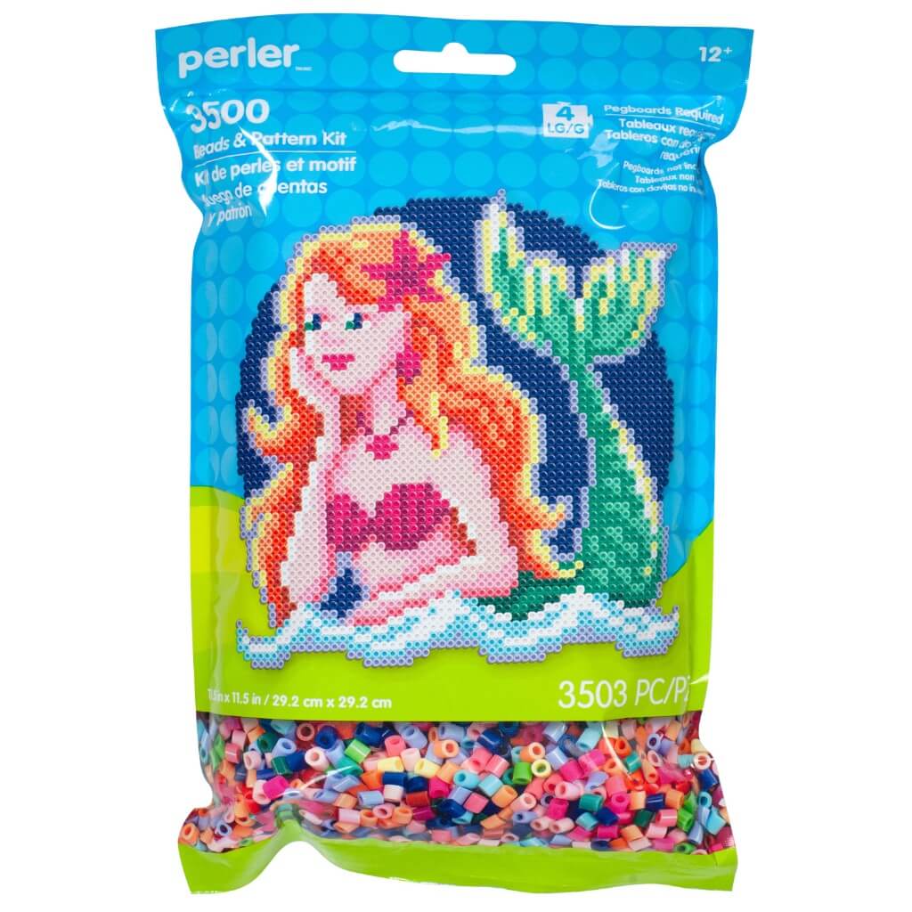 Perler Fused Bead &amp; Pattern Kit Mermaid