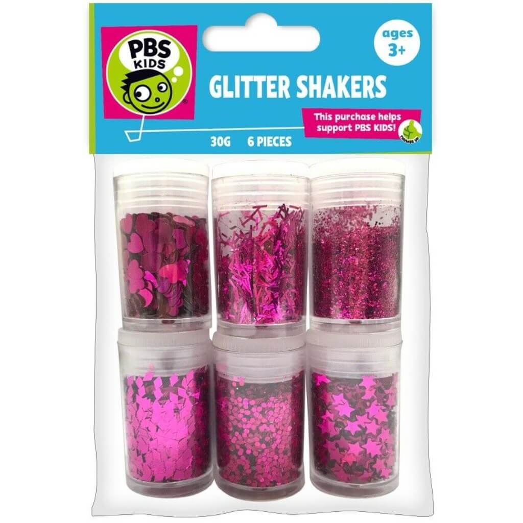 Glitter Shakers 5g 6pc Pink