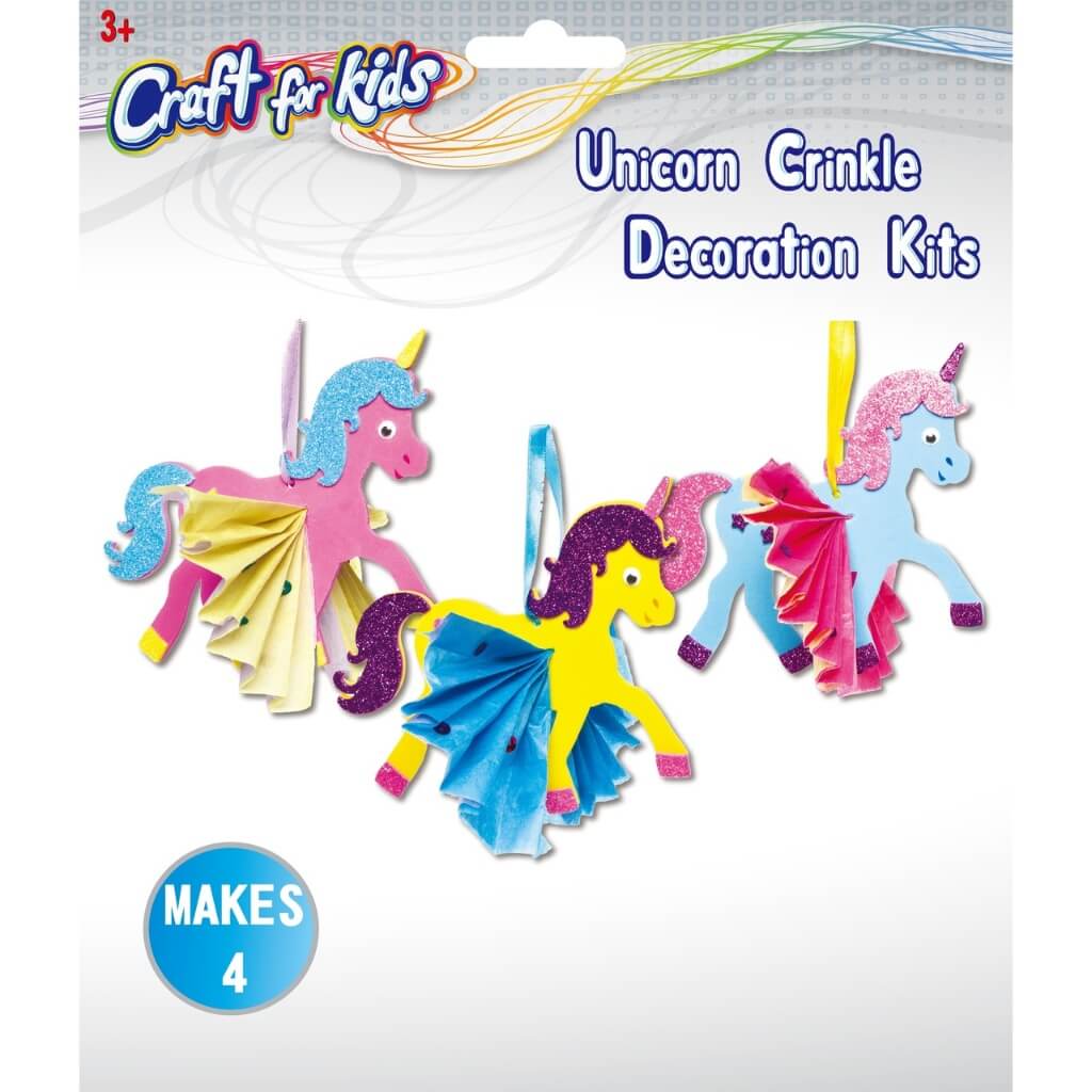 Unicorn Crinkle Decoration