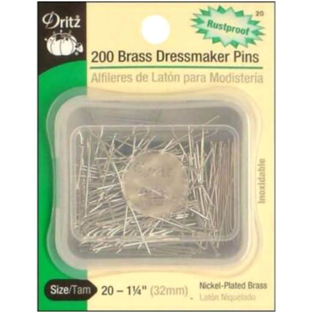 Brass Dressmaker Pins Size 20