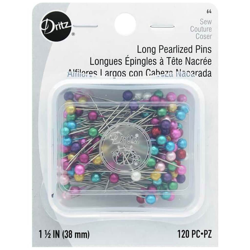 Long Pearlized Pins Size 24