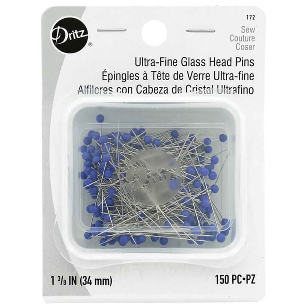 Ultra Fine Glass Head Pins Size 22