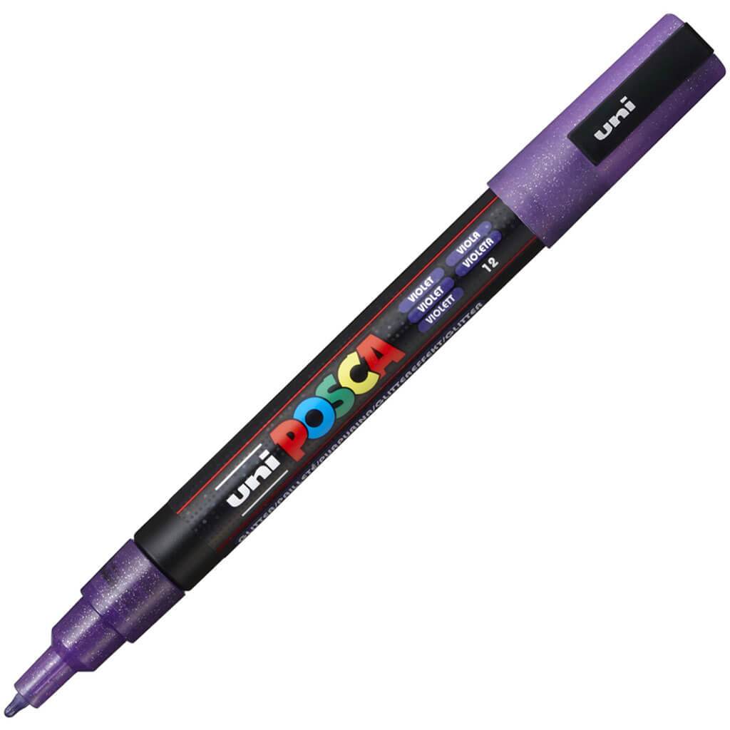 Paint Markers PC-3M Fine Glitter Violet