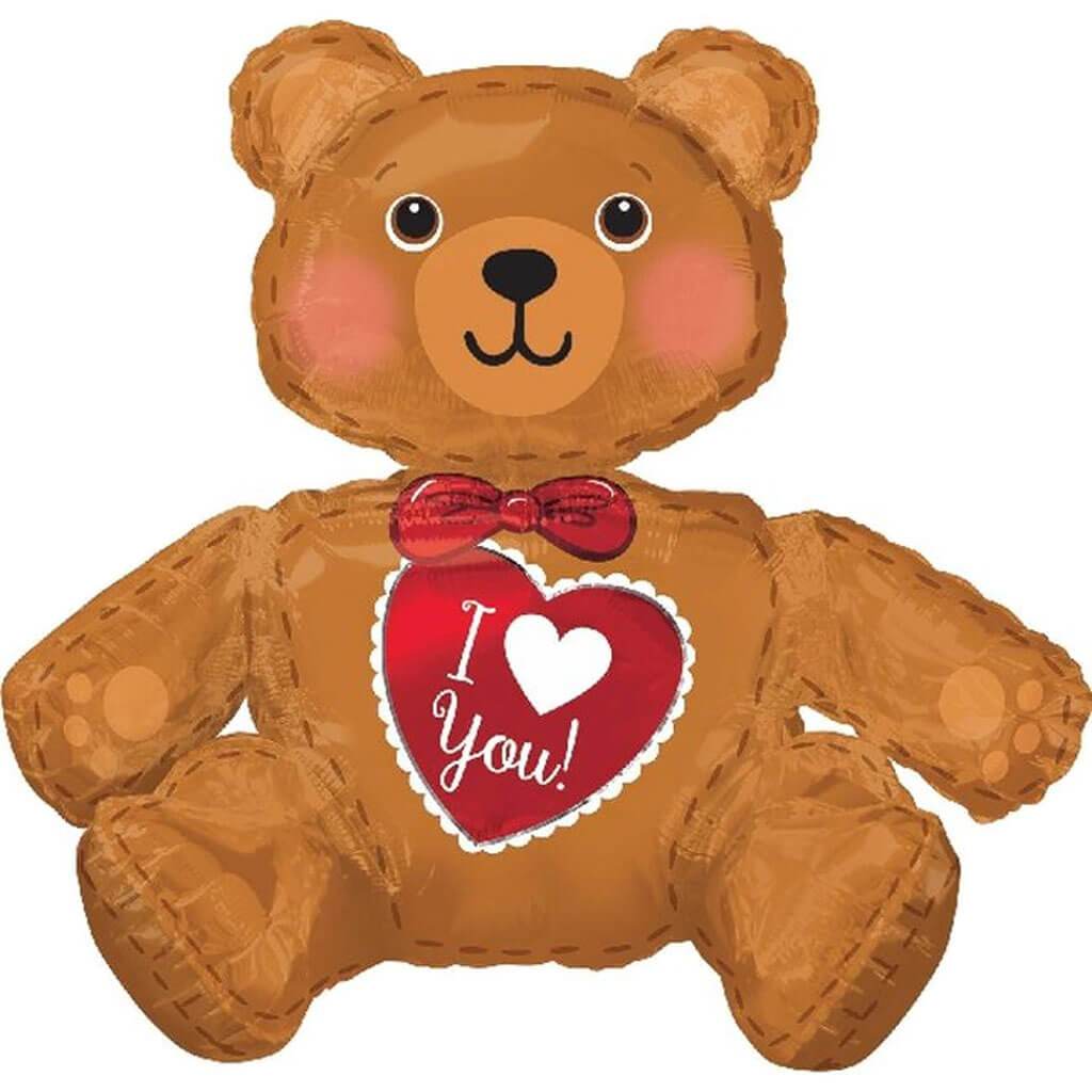 Sitting Bear Foil Balloon, 28in