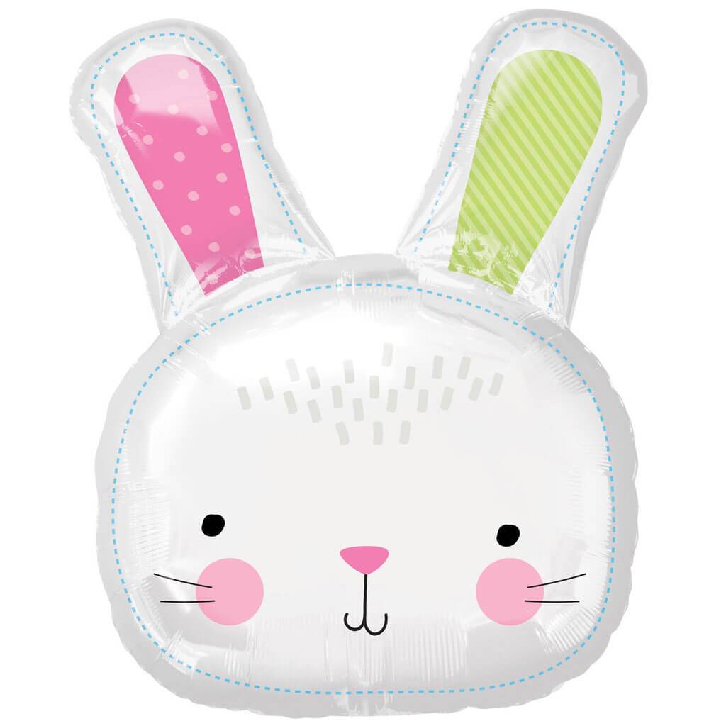 Hello Bunny Super Shape Foil Balloon, 28in