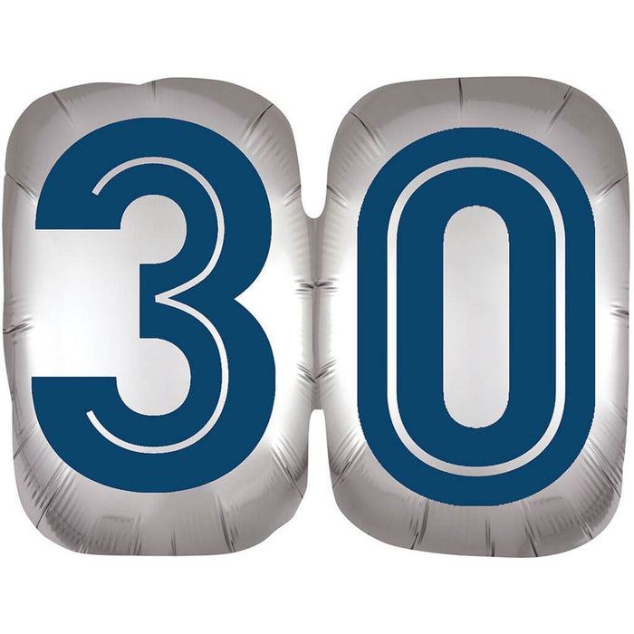 Happy Birthday Man 30 Foil Balloon, 25in
