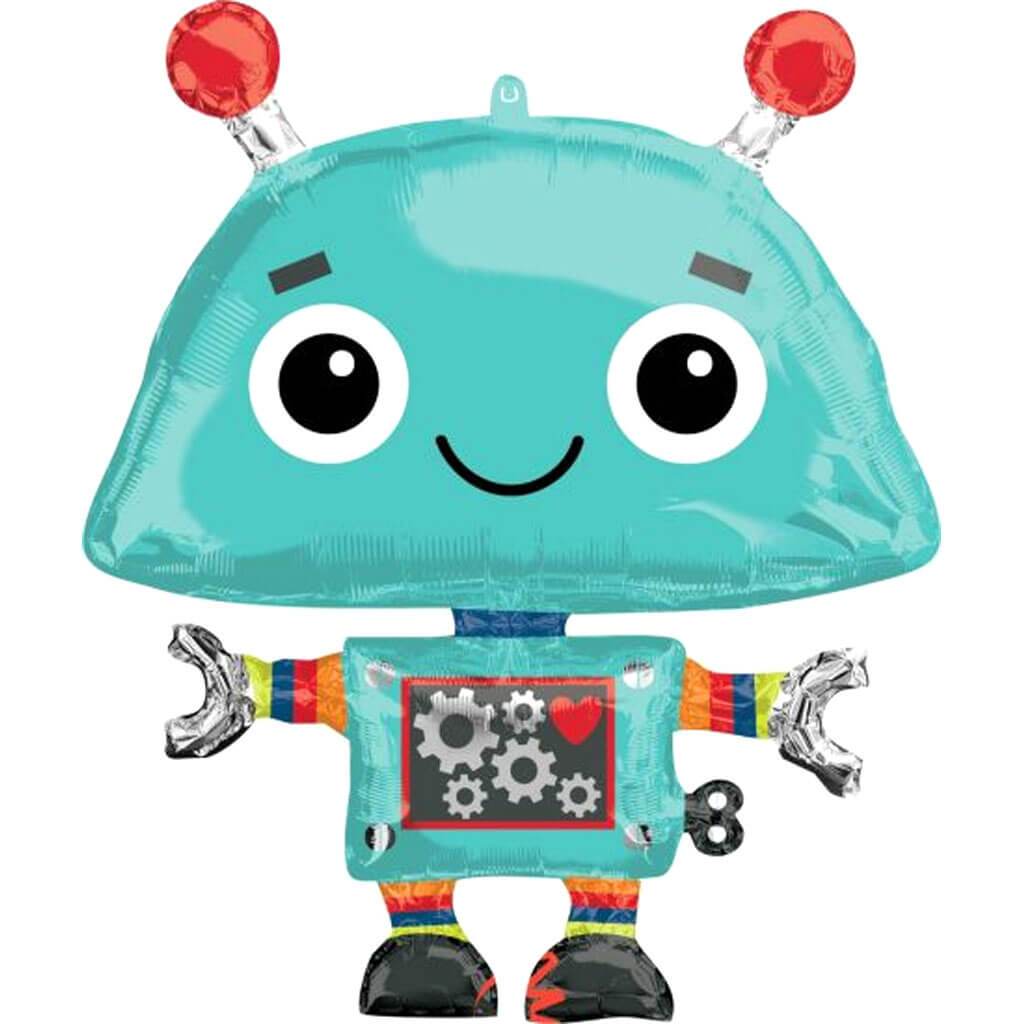 Robot Super Shape Foil Balloon, 29in