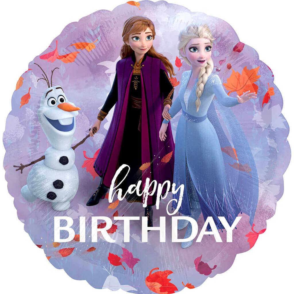 Frozen 2 Happy Birthday Foil Balloon, 18in