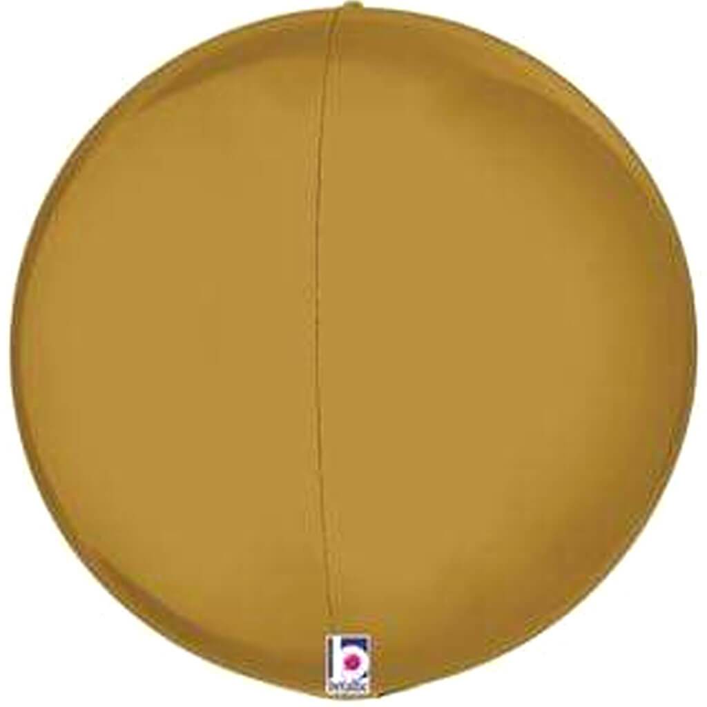 Globe Dimensionals Satin Gold  Balloon, 16in