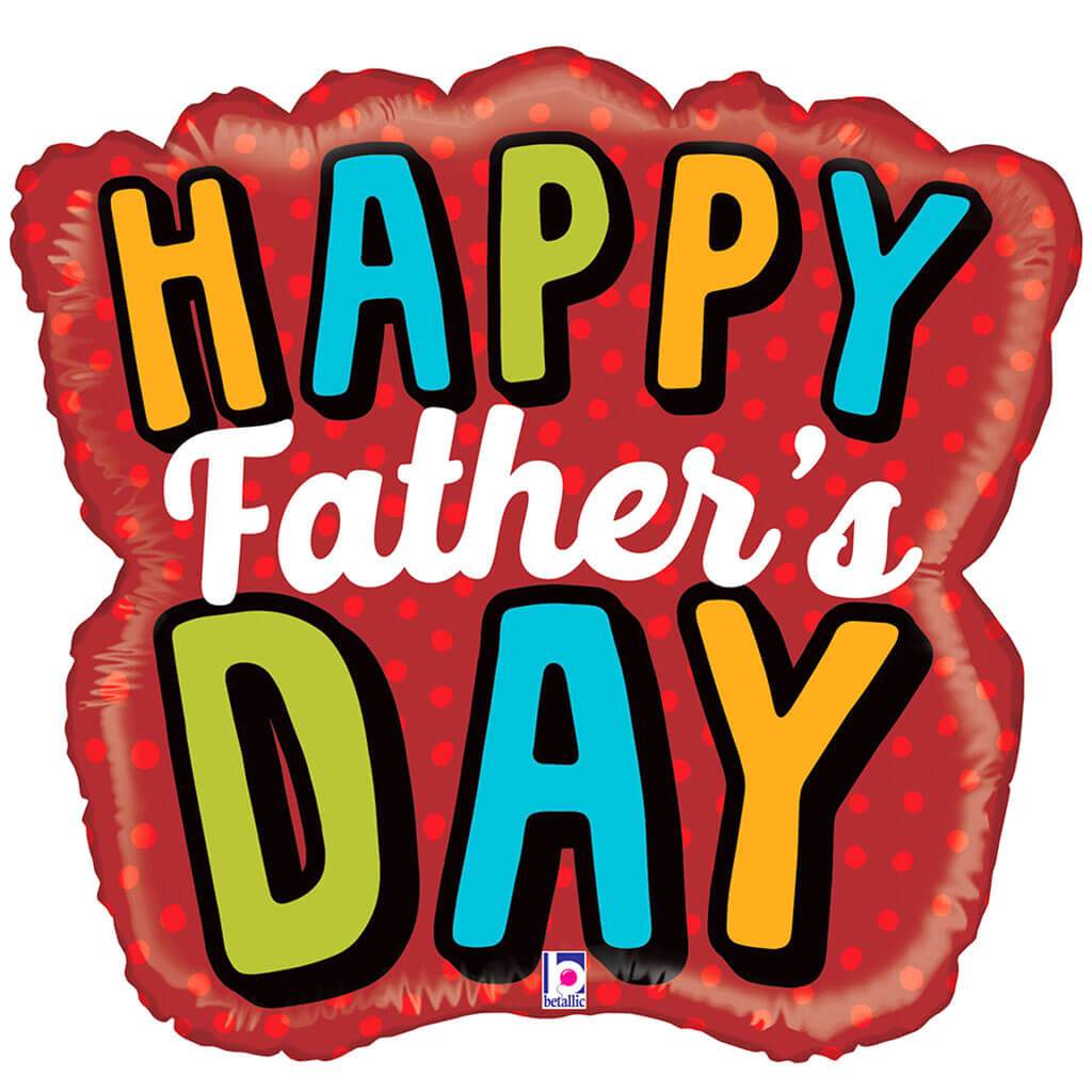Bold Father's Day Word Shape Foil Balloon, 28in