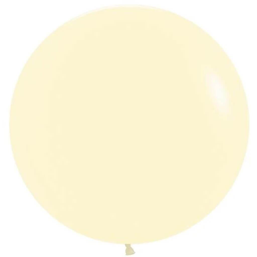 Pastel Matte Yellow Latex Balloon, 24in