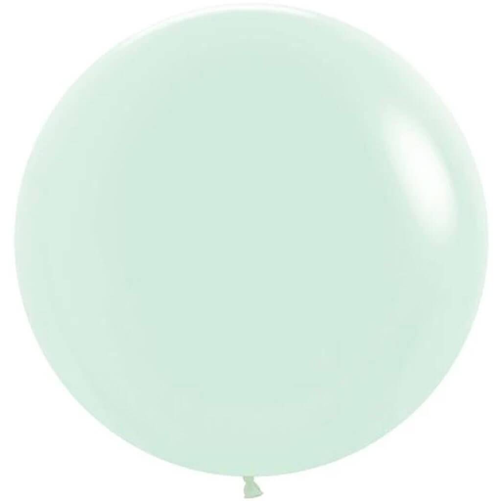 Pastel Matte Green Latex Balloon, 24in