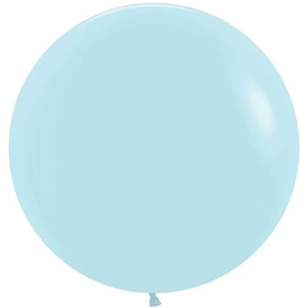 Pastel Matte Blue Latex Balloon, 24in