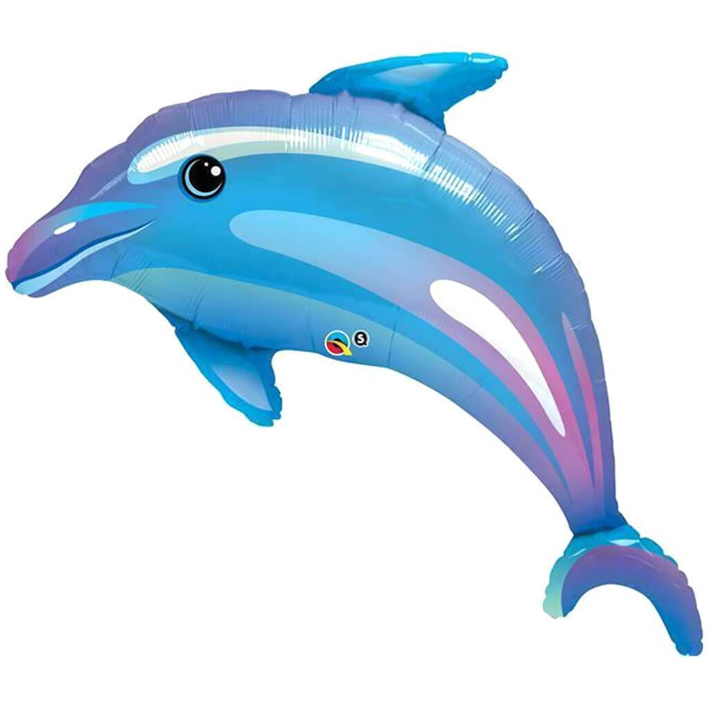 Delightful Dolphin Foil Balloon, 42in