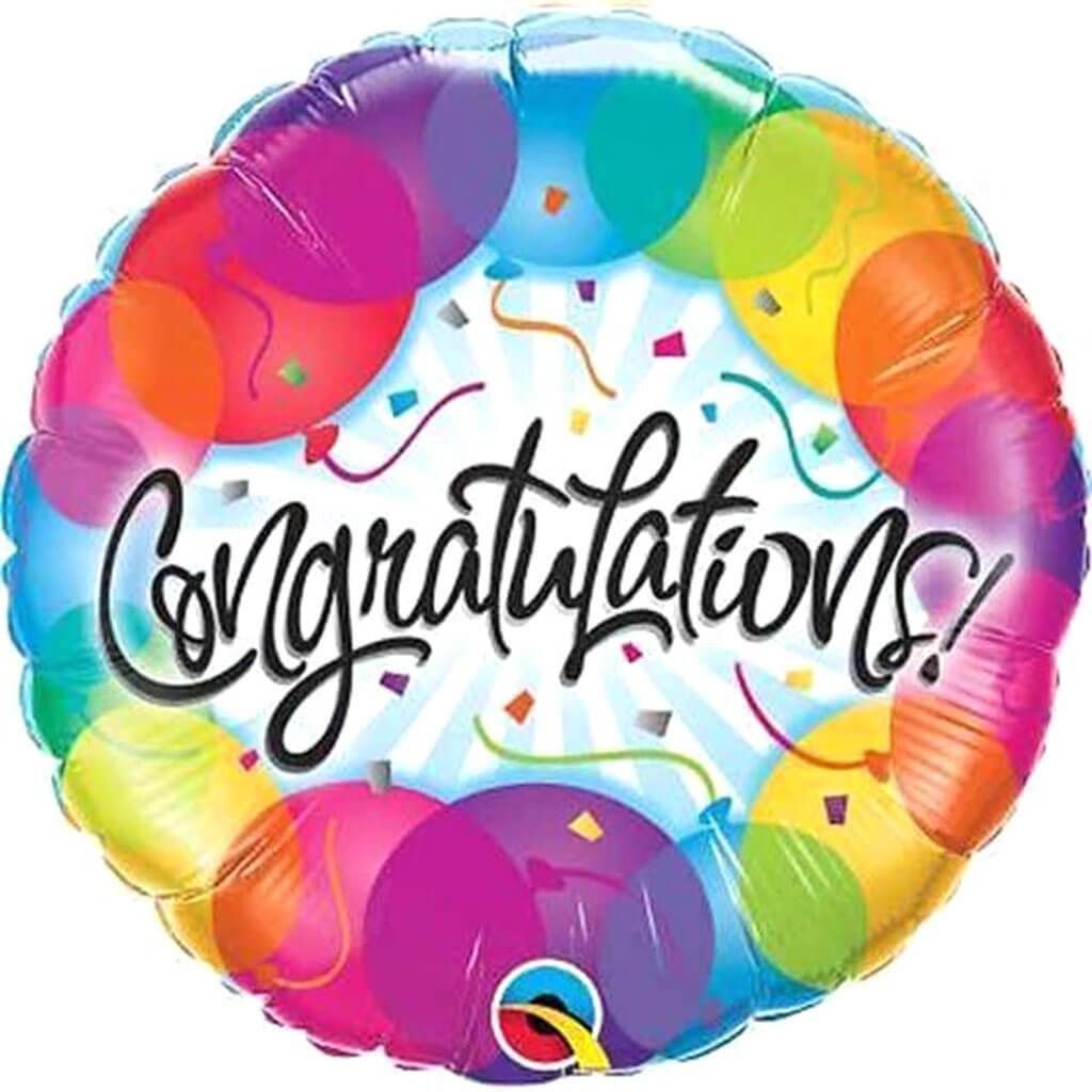 Congratulations Foil Balloon, 18in