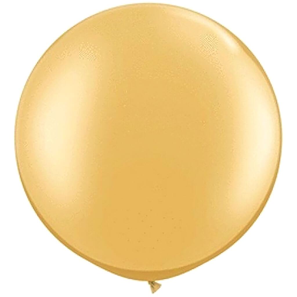 Metallic Gold Latex Balloon, 30in