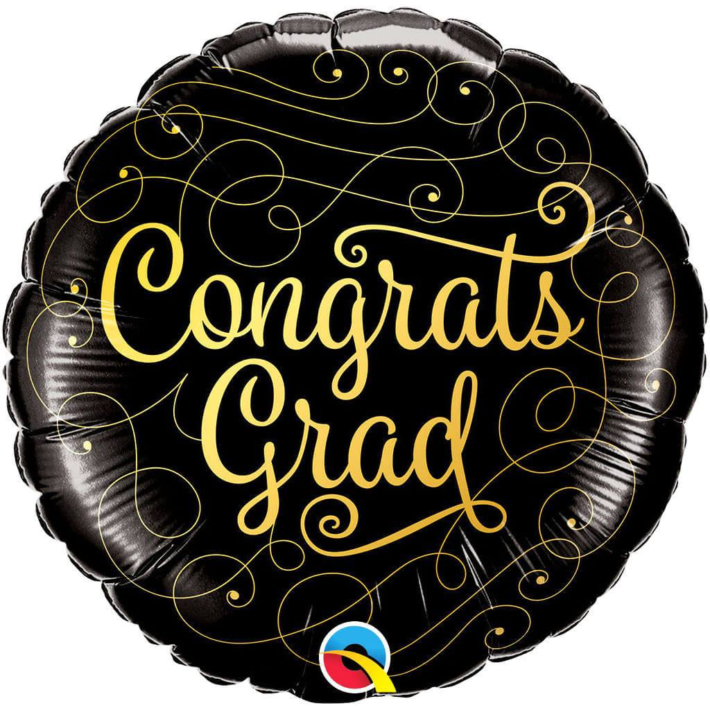 Congrats Grad Doodles Foil Balloon, 18in