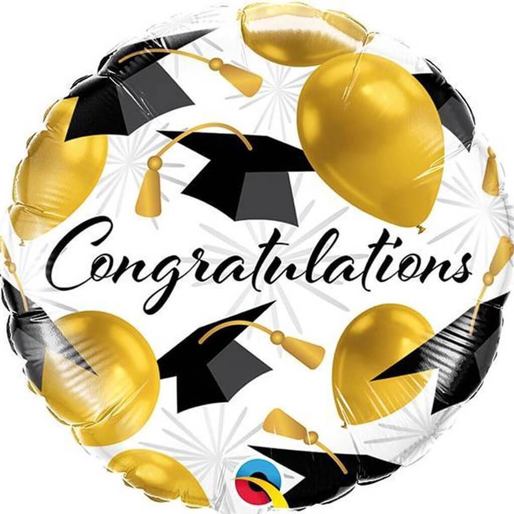 Congratulations Gold Foil Balloon, 18in