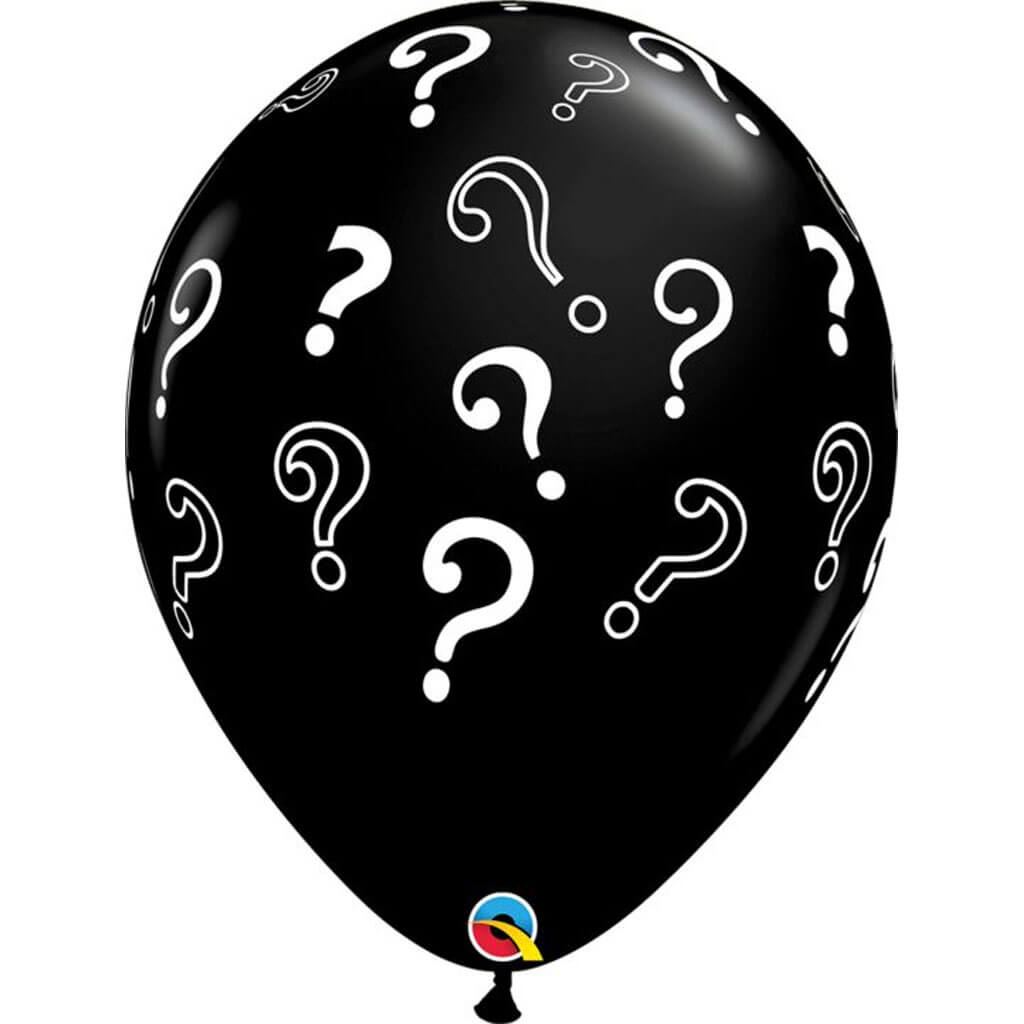 Questions Marks Around Latex Balloon, 16in