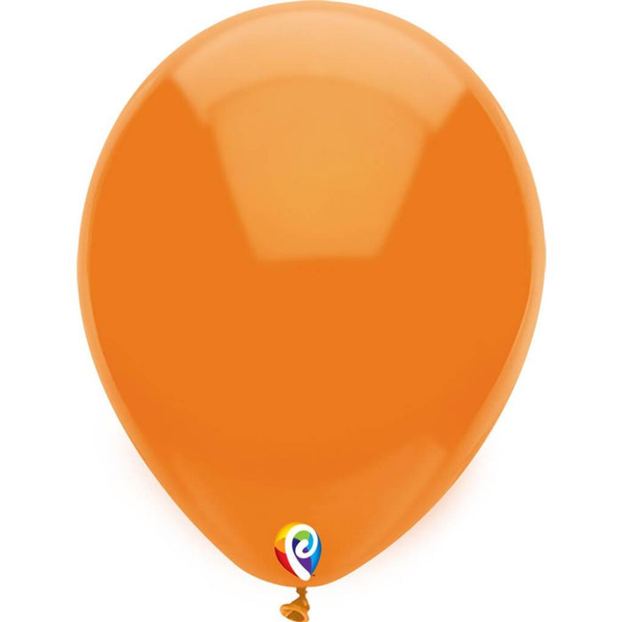 Latex Balloon Plain Orange, 12in