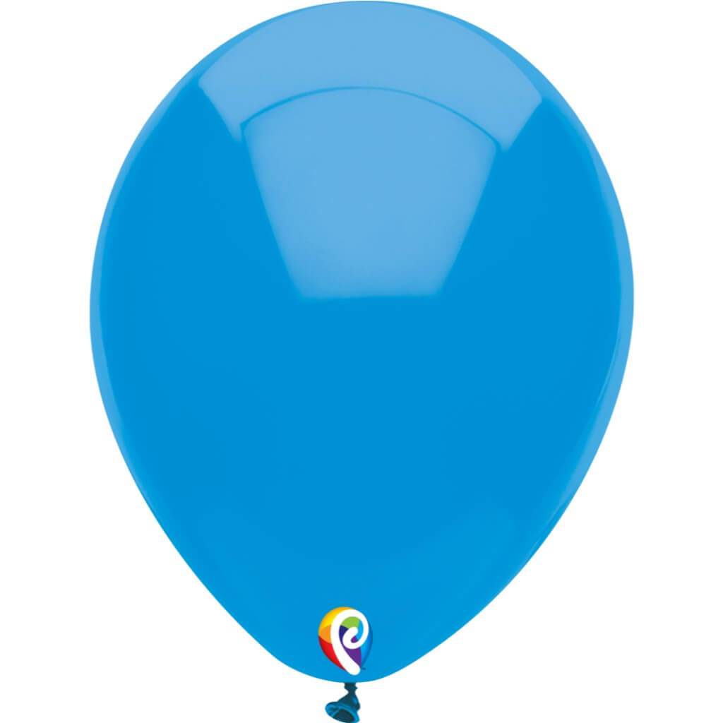 Latex Balloon Plain Ocean Blue, 12in