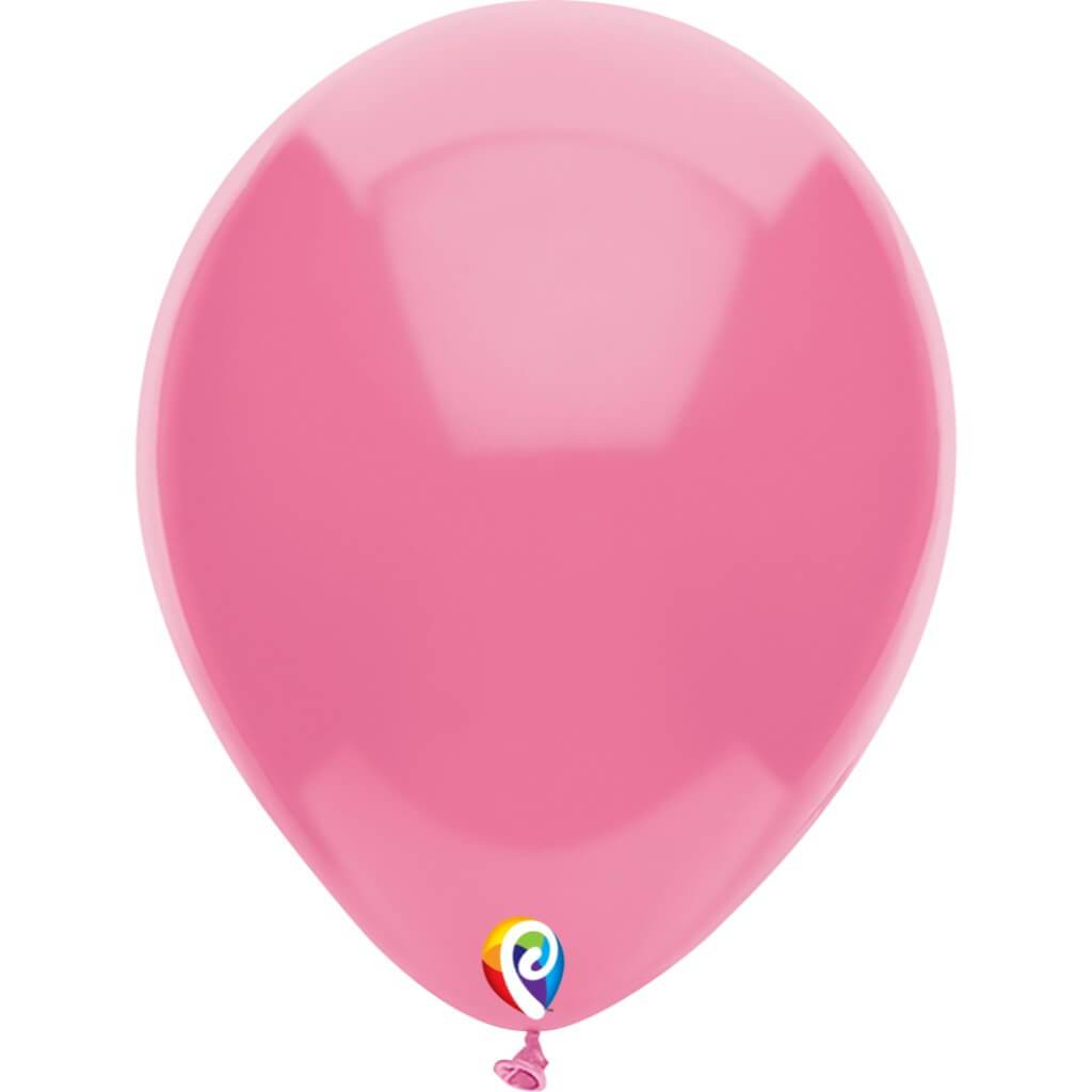 Latex Balloon Plain Hot Pink, 12in