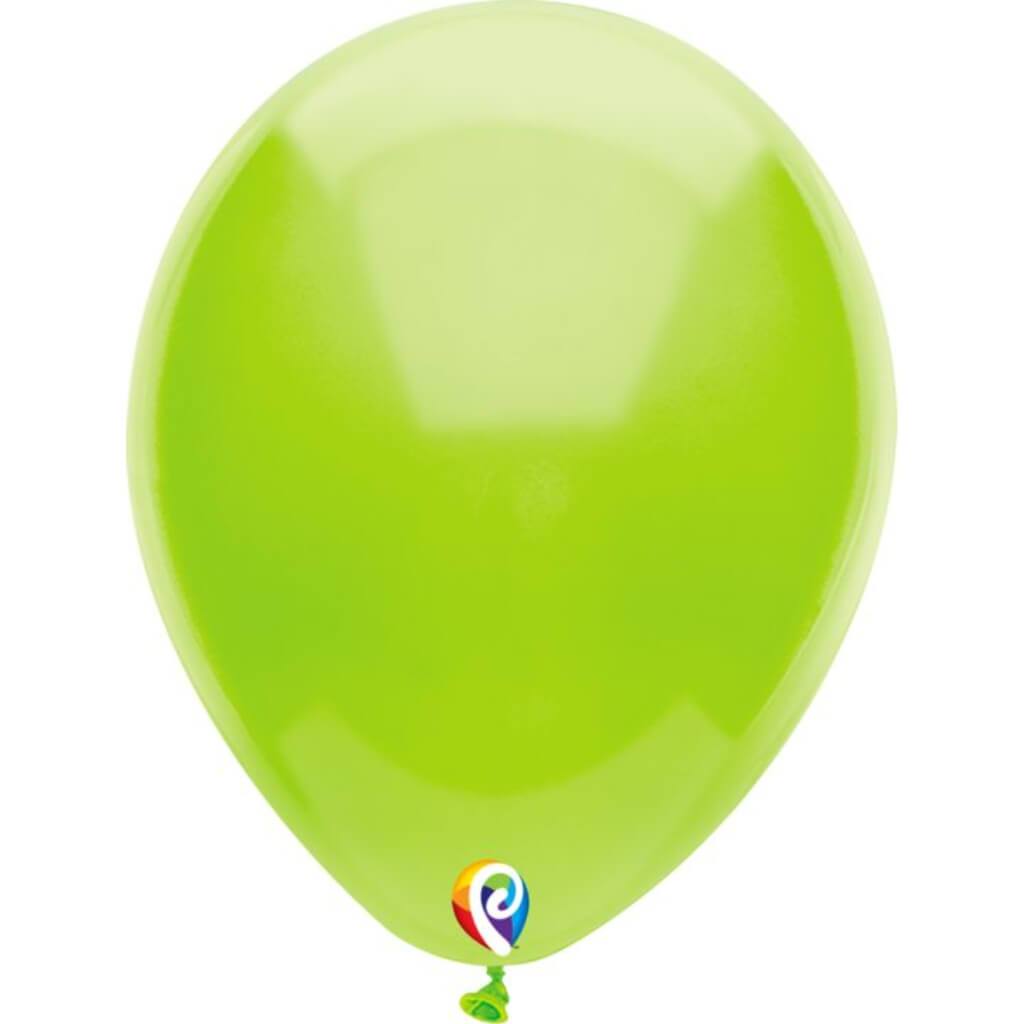 Latex Balloon Plain Lime Green, 12in